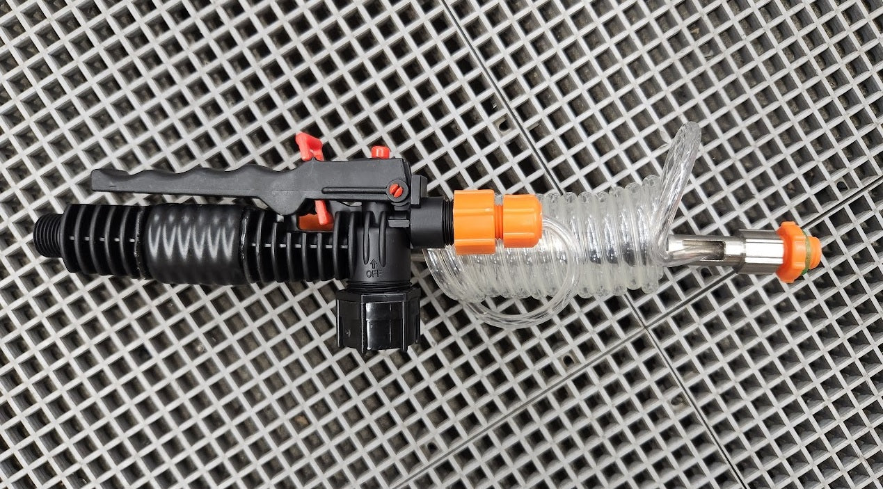 HD stainless steel spray telescope with external hose coil (3,8 and 14ft) New for 2025!