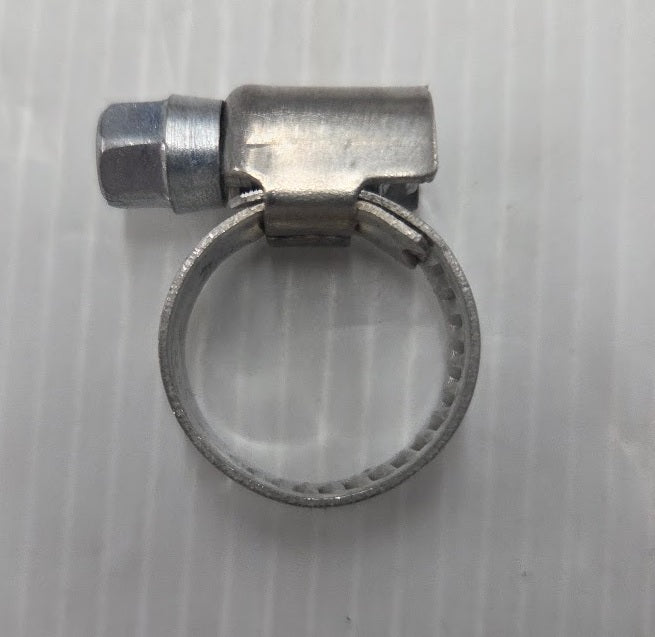 Hose Clamp - 10-16mm Stainless Steel 304 - Solid Band - 7mm Nut