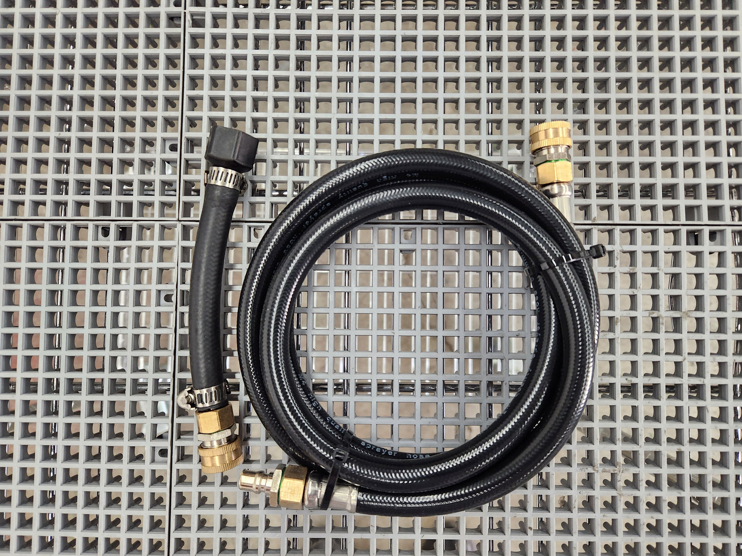 M4 PRO SPRAY PISTOL+ QUICK RELEASE (STAINLESS STEEL AND BRASS) With 5ft brass hose and strain relief brass hose