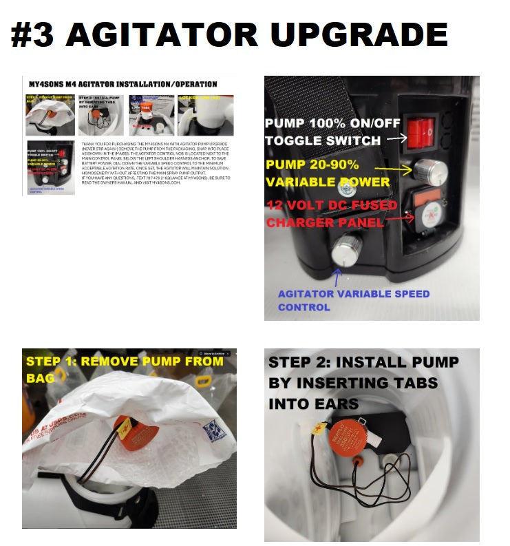 My4sons M4 Backpack Sprayer with Agitator Pump Installed **** 42,000 Sold ****