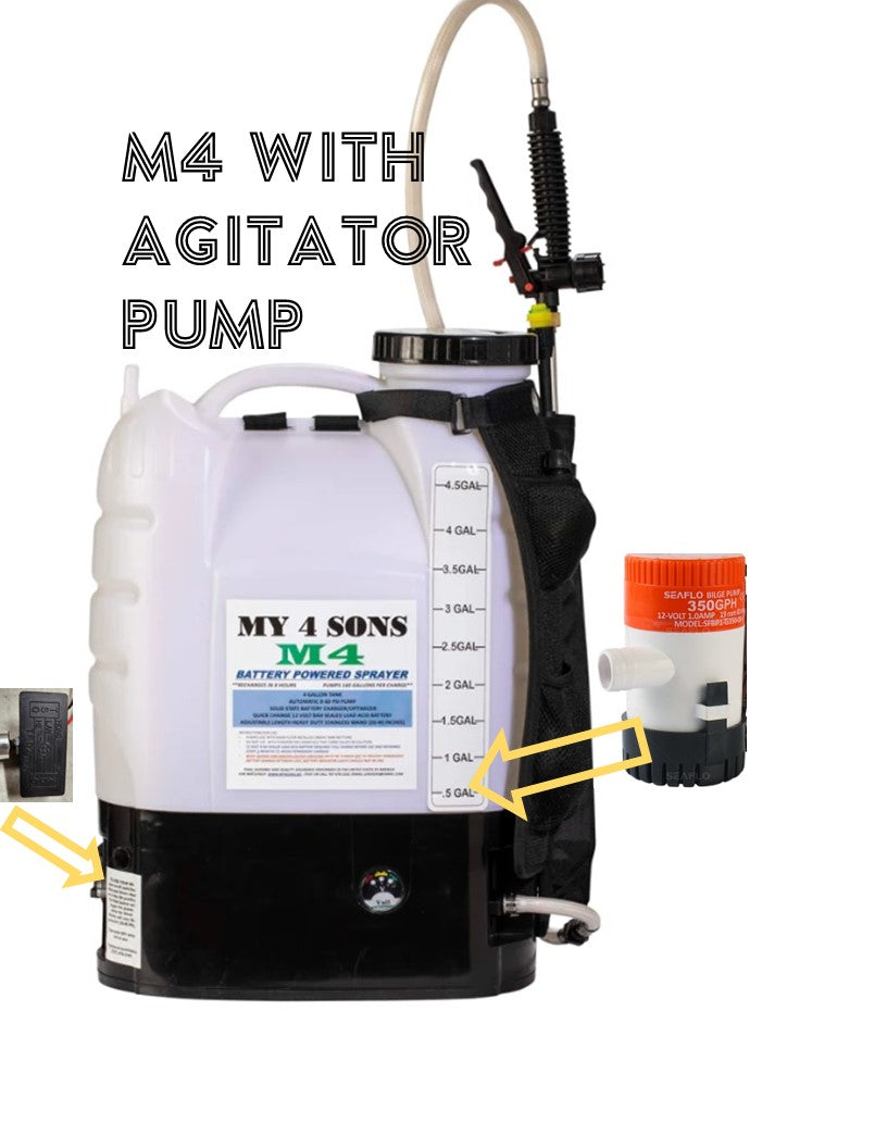 best electric herbicide sprayer 1 Rated M4 Backpack Sprayer with Agitator Pump Installed **** 43,000 – MY4SONS