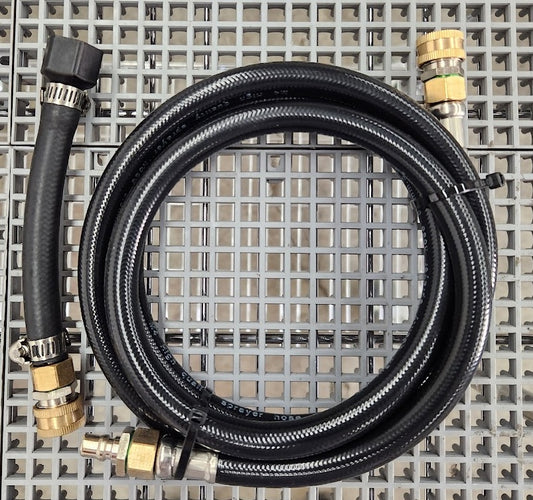 M4 Hose with Brass Quick Release Strain Relief