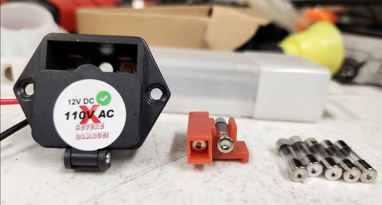 Replacement Mini Fuses for M4 Charge Panel 20x5mm (See Warning)