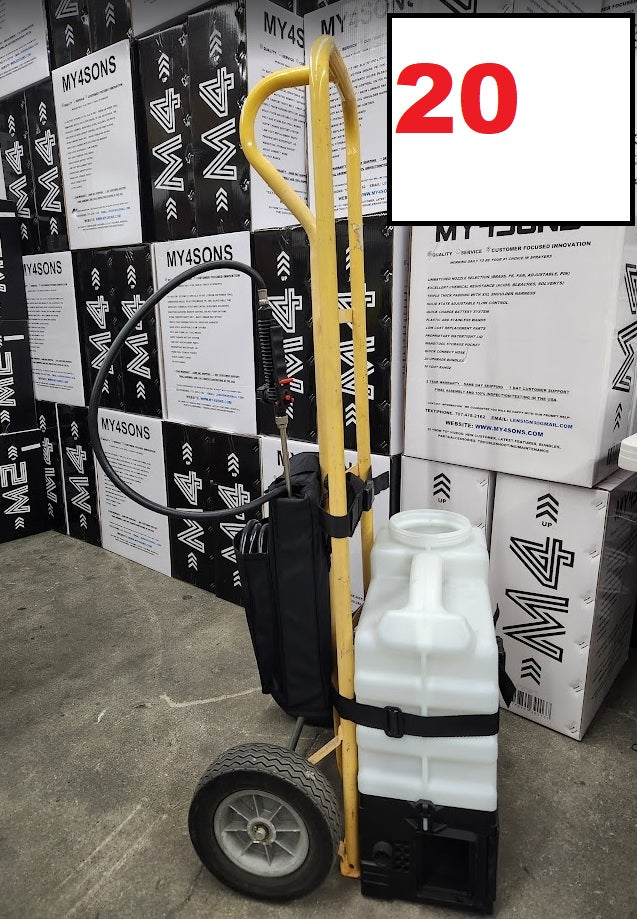 #1 Rated M4 Battery Powered Backpack Sprayer With Dewalt / Milwaukee / Makita / Black and Decker / Bosch / Ridgid / Hercules 18-20V Battery Compatibility **40,000 Sold**