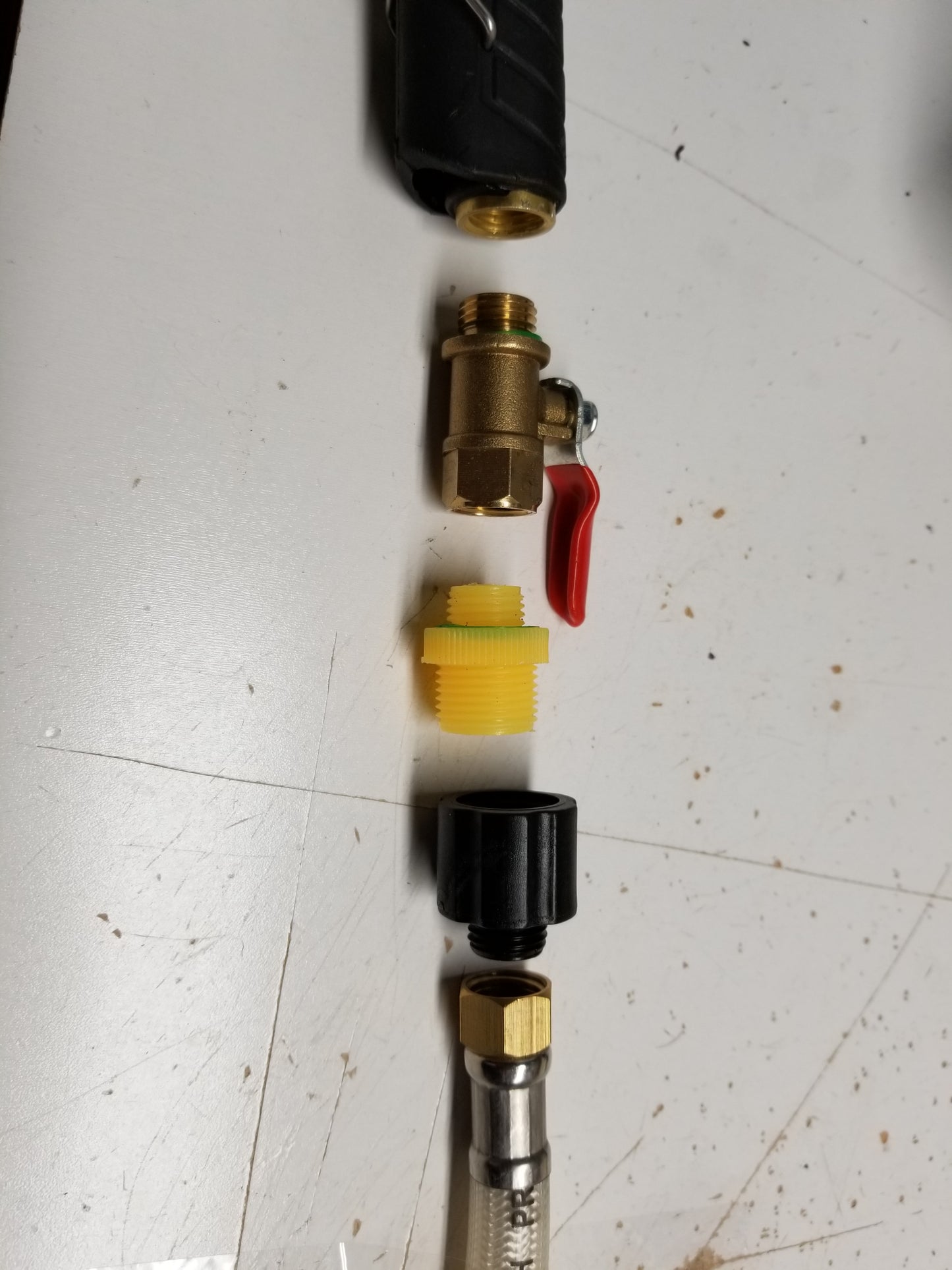 Spray Pistol Flow Control Valve (Brass/Stainless Mini Ball Valve)