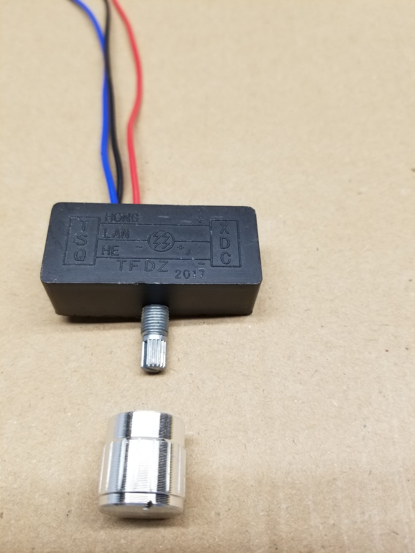 ROTARY SILVER ON/OFF ADJUSTABLE POWER SWITCH