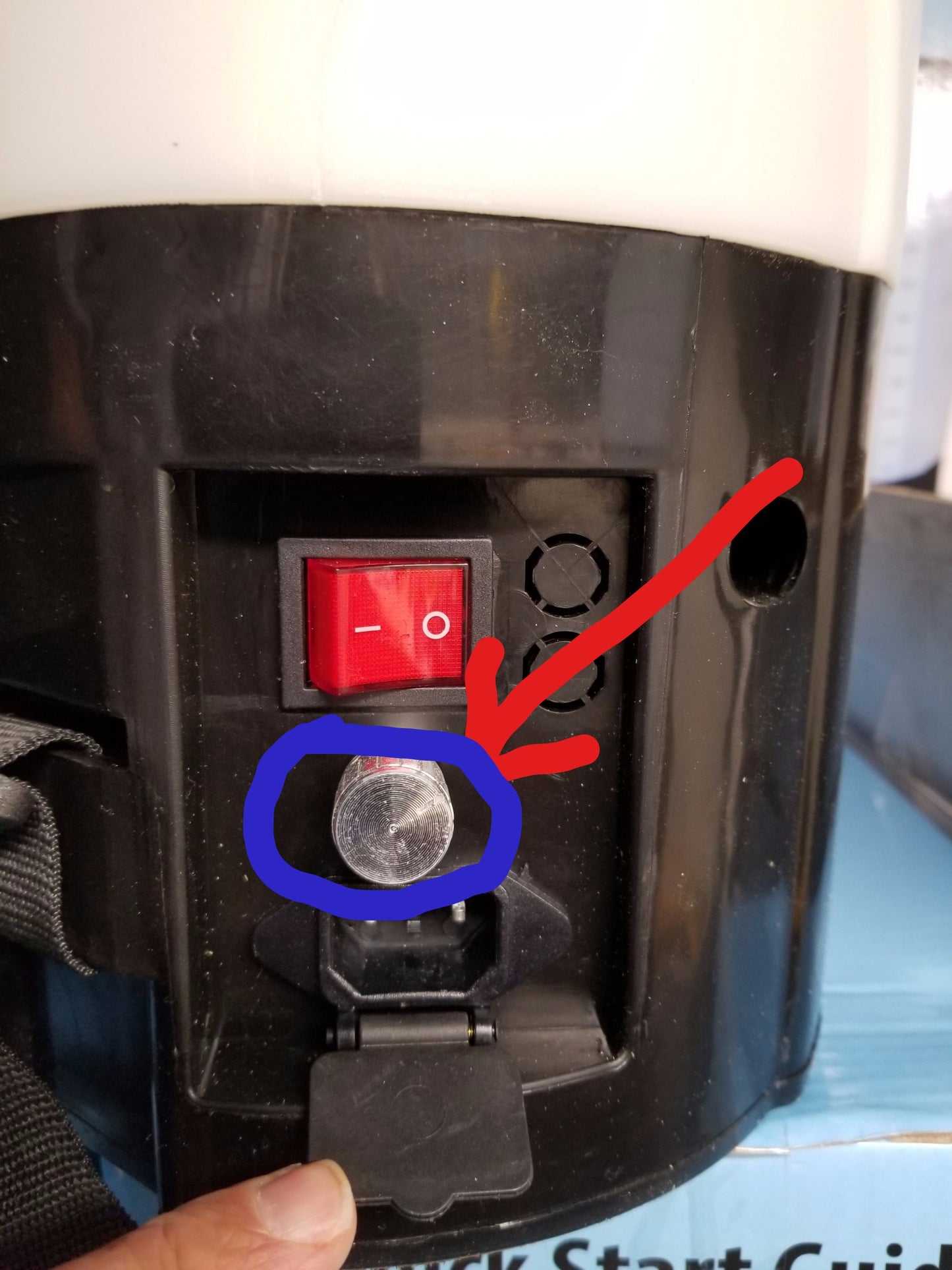 ROTARY SILVER ON/OFF ADJUSTABLE POWER SWITCH
