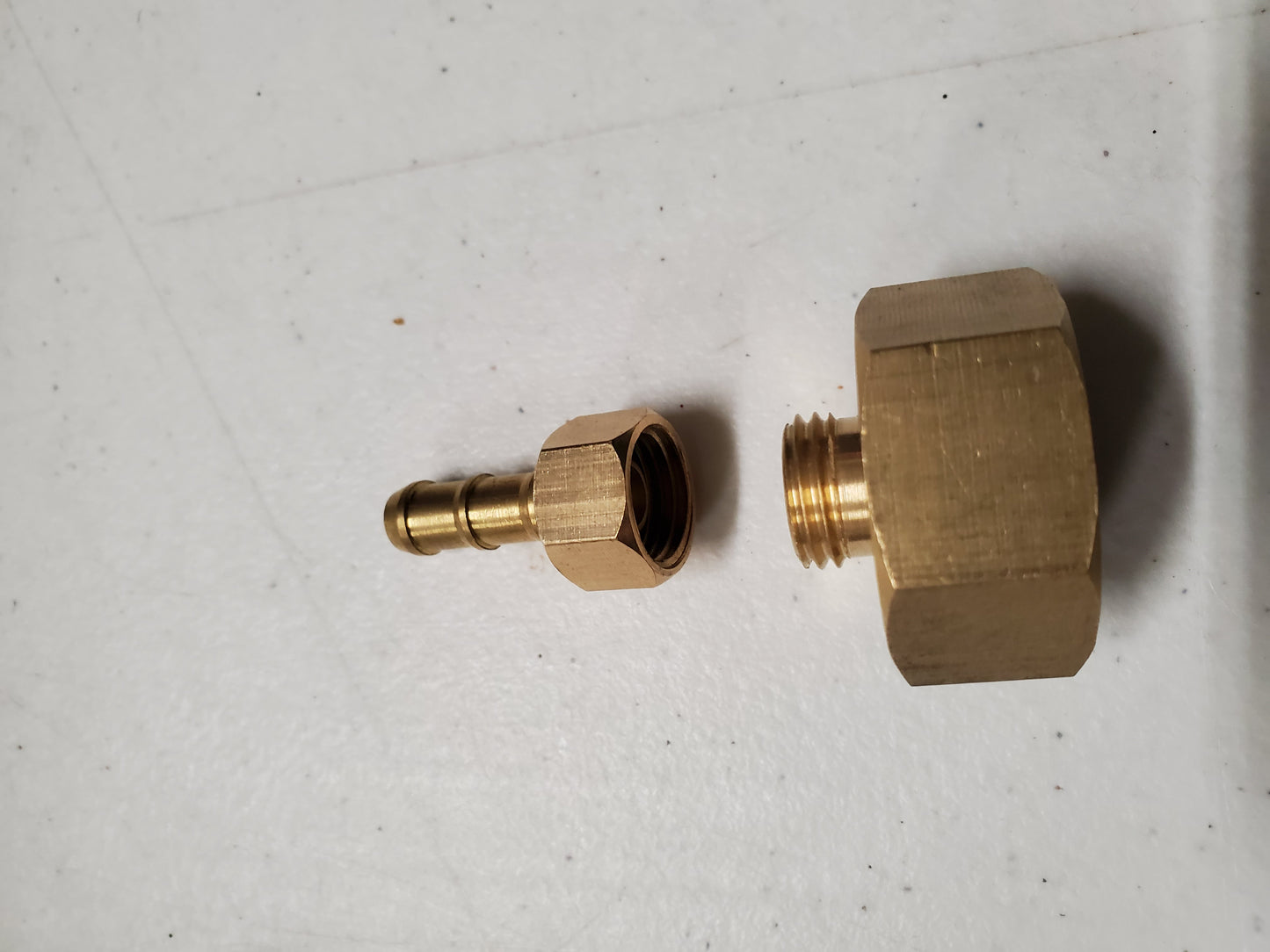 3/4 Garden Hose Female to 1/4 Brass Barb Adapter