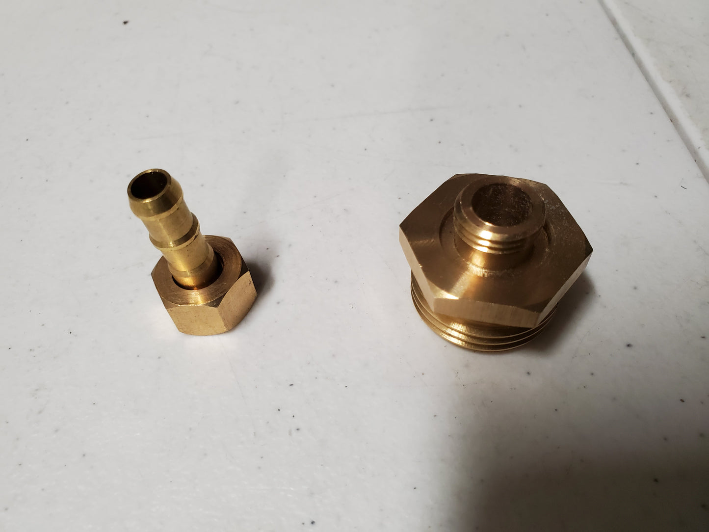 3/4 Garden Hose Male to 1/4 Brass Barb Adapter