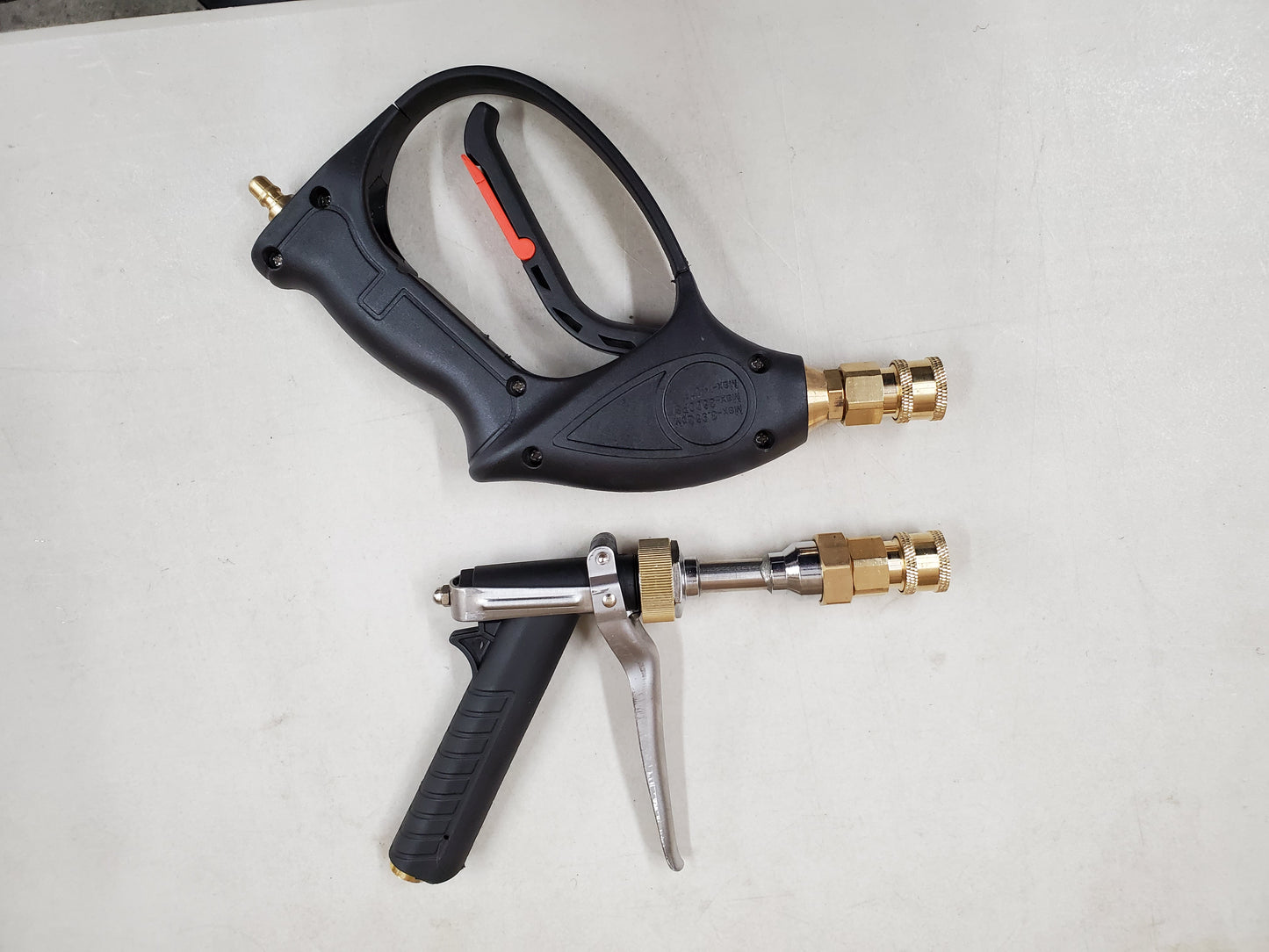 Quick Connect Female 1/4" to Female M18x1.5 Brass (Fits Pistol Barrels)