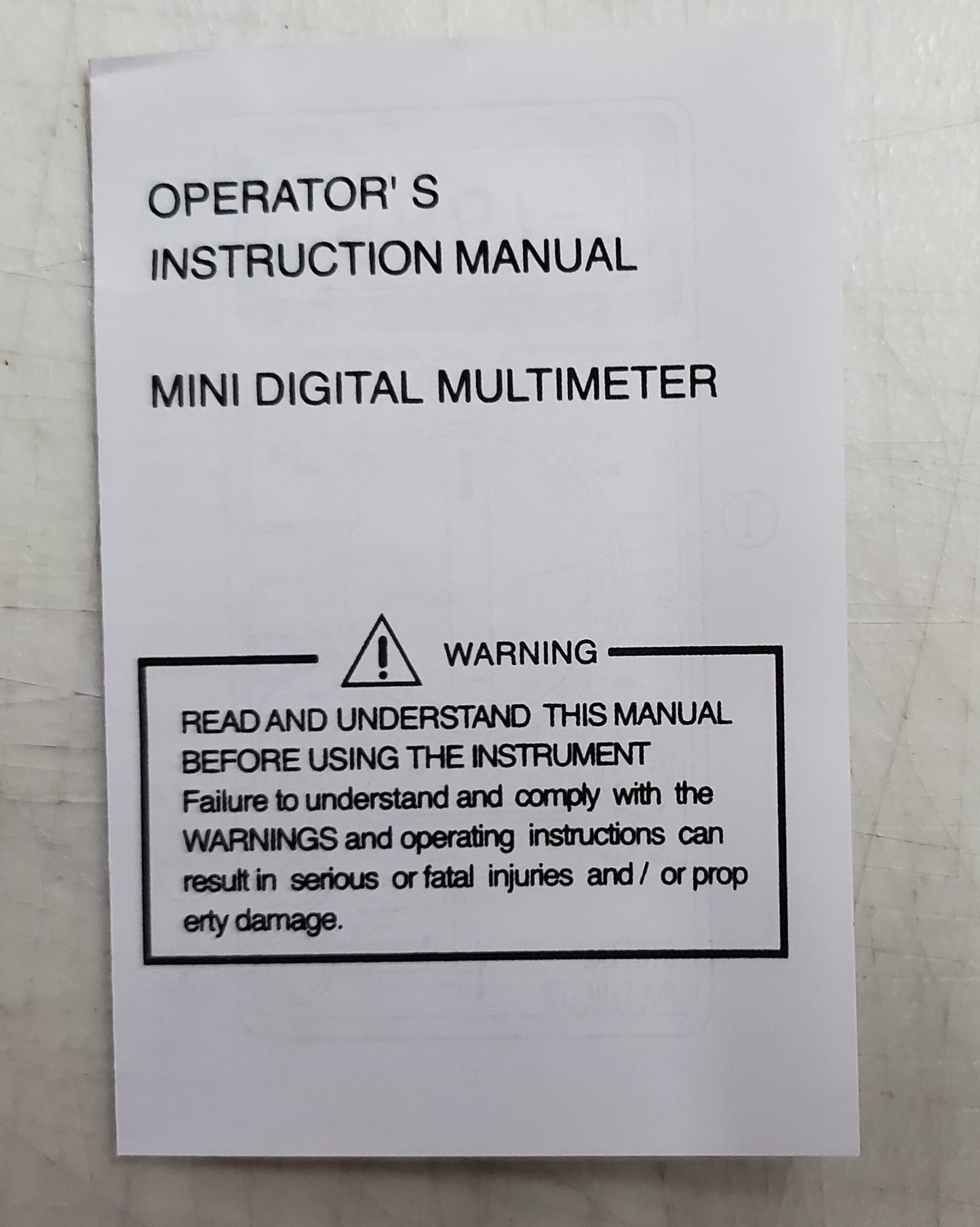 Digital Multimeter