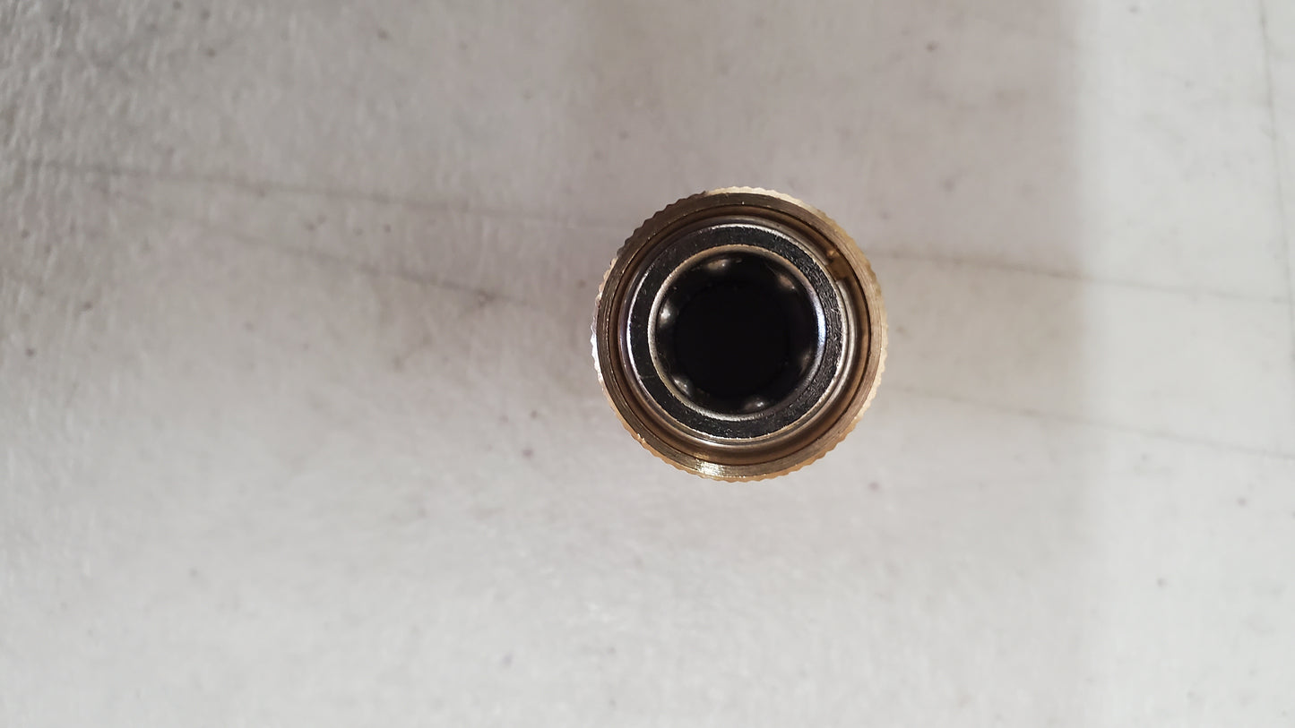 Mini brass female quick release with M14 female threads