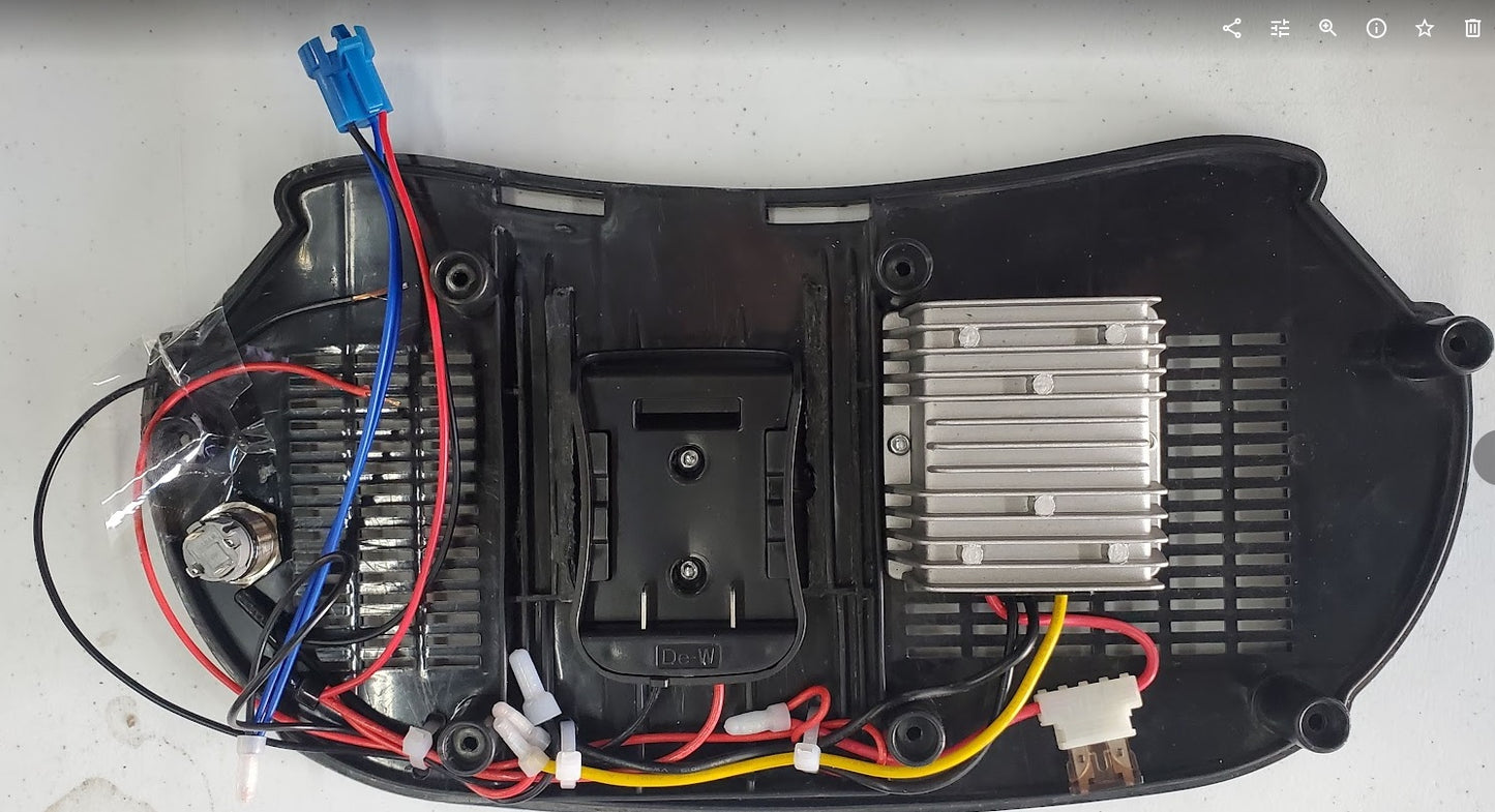 Battery Conversion Kit for DeWalt, Milwaukee, Bosch, Makita, Black and Decker, Ridgid, Hercules 20 Volt Lithium Ion Batteries (Battery and charger not included)