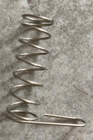 Valve Handle Spring (External) with Cabletie (Corrosion "Proof") Not Installed