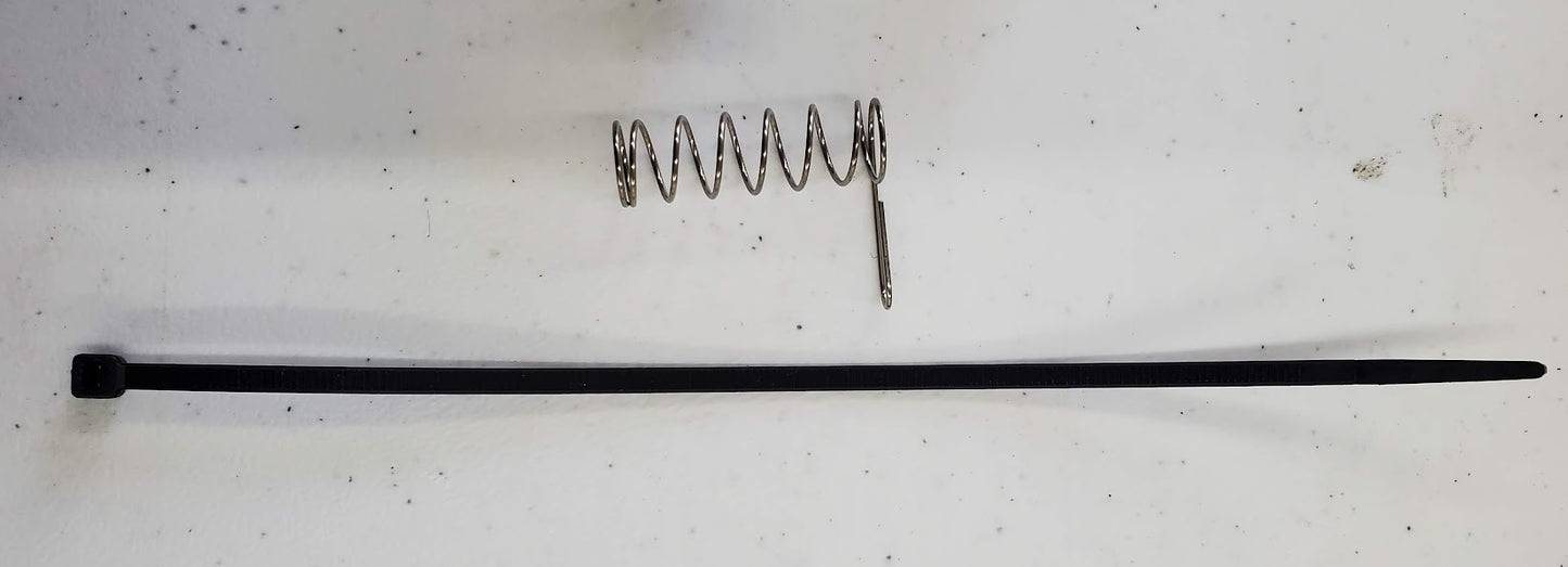 Valve Handle Spring (External) with Cabletie (Corrosion "Proof") Not Installed