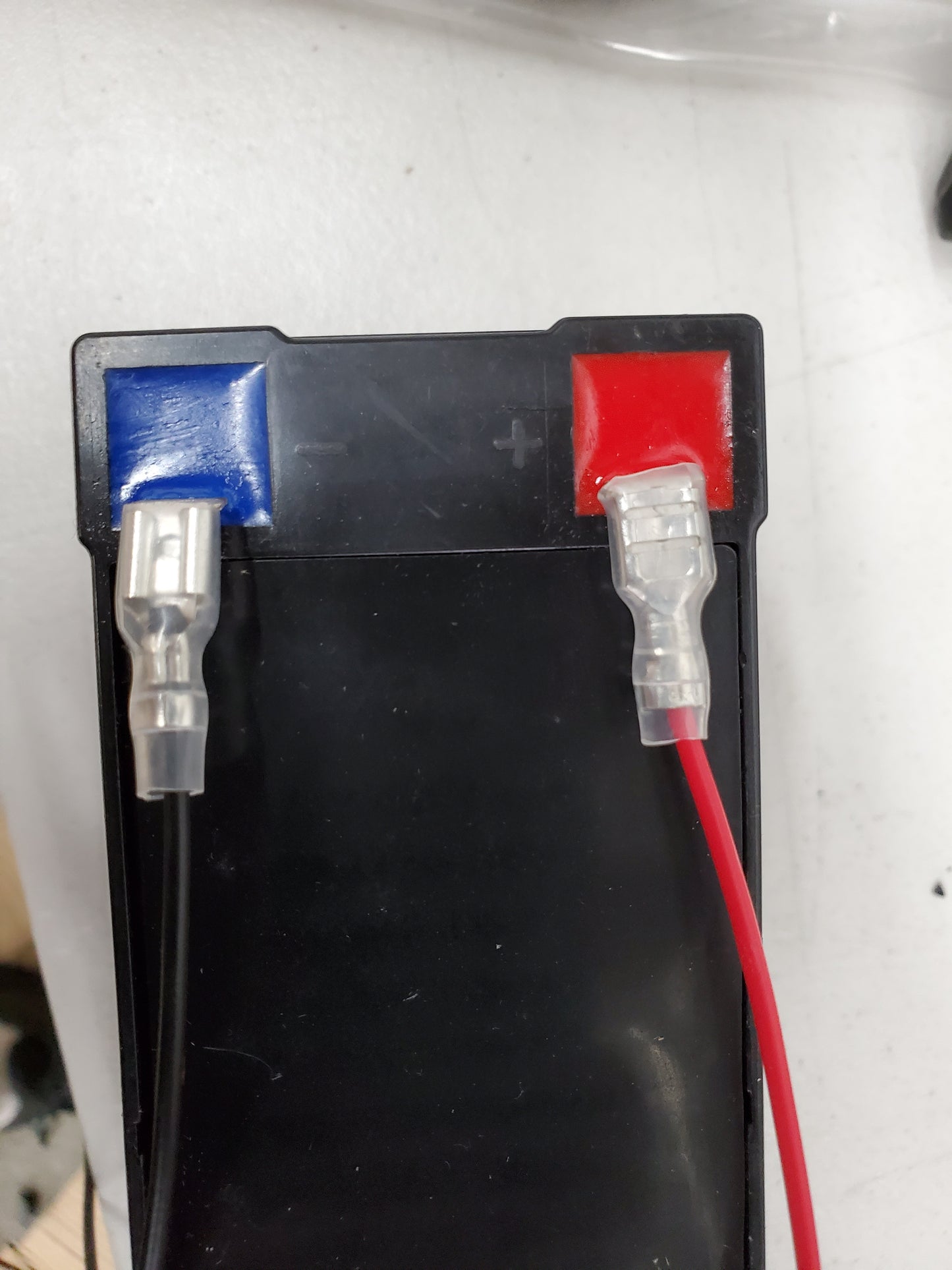 Battery Slip On Connectors (Red and Black)