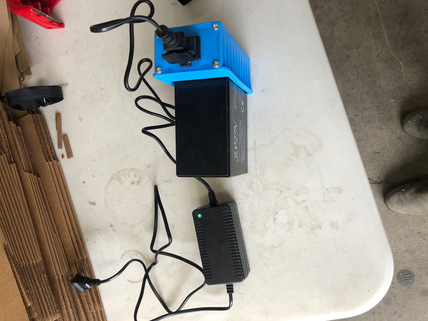 External charger adapter (no charger included)