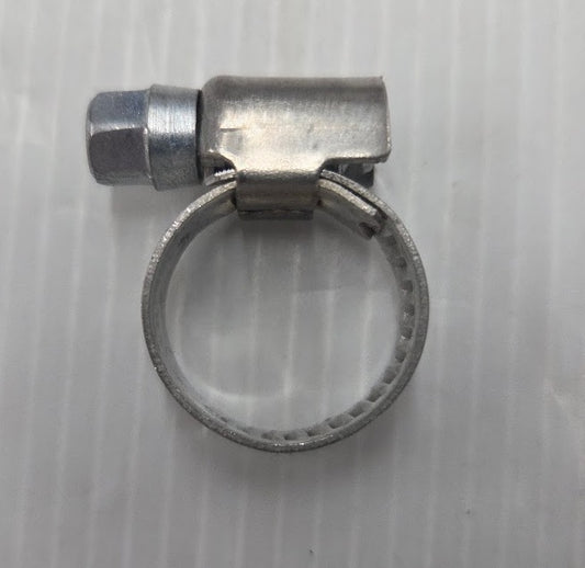 Hose Clamp - 10-16mm Stainless Steel 304 - Solid Band - 7mm Nut