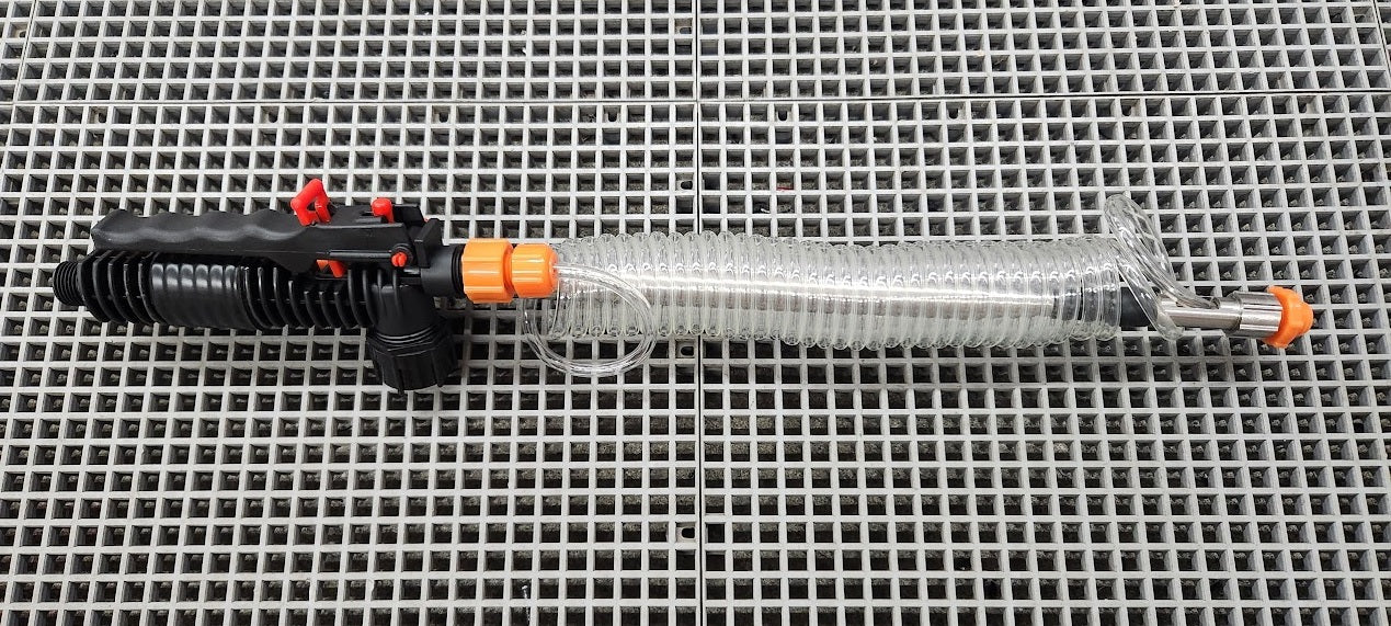 HD stainless steel spray telescope with external hose coil (4,8 and 14ft) New for 2025!
