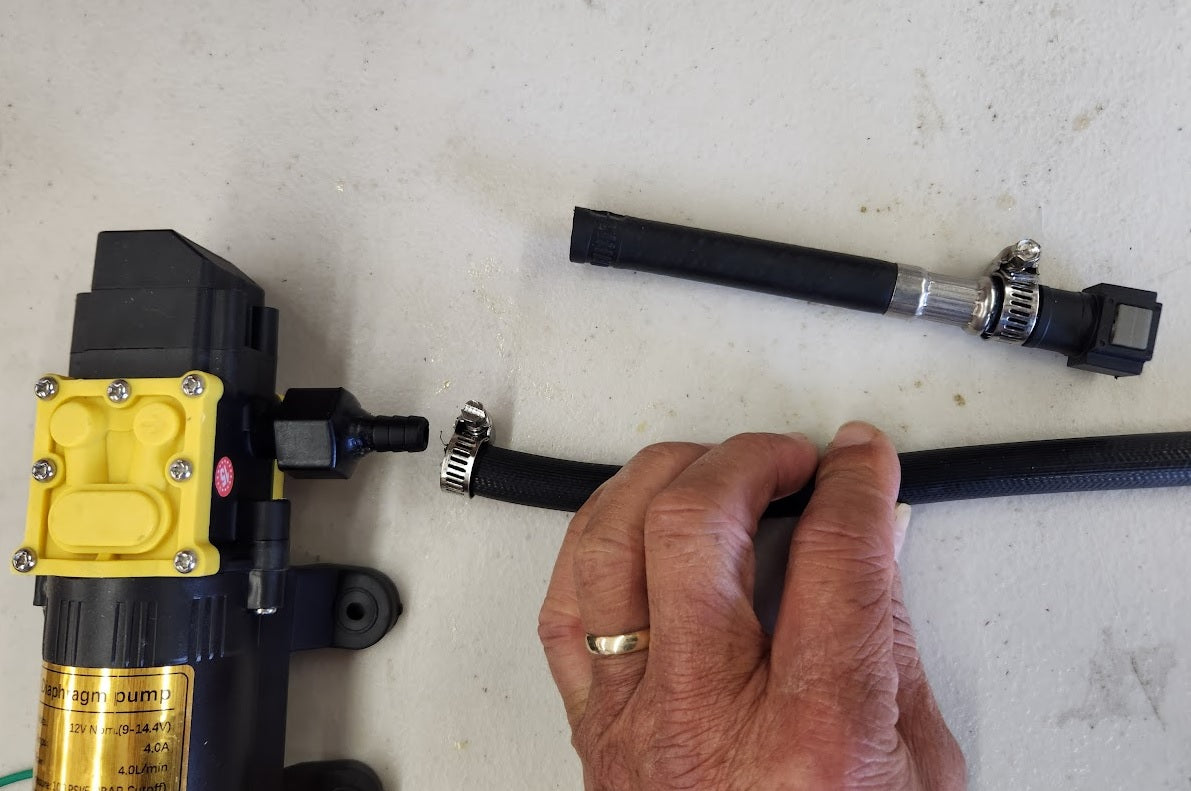 Standard M4 Hose (60 inches) Ends: Female M18x1.5, Male Nylon Quick Release .25"