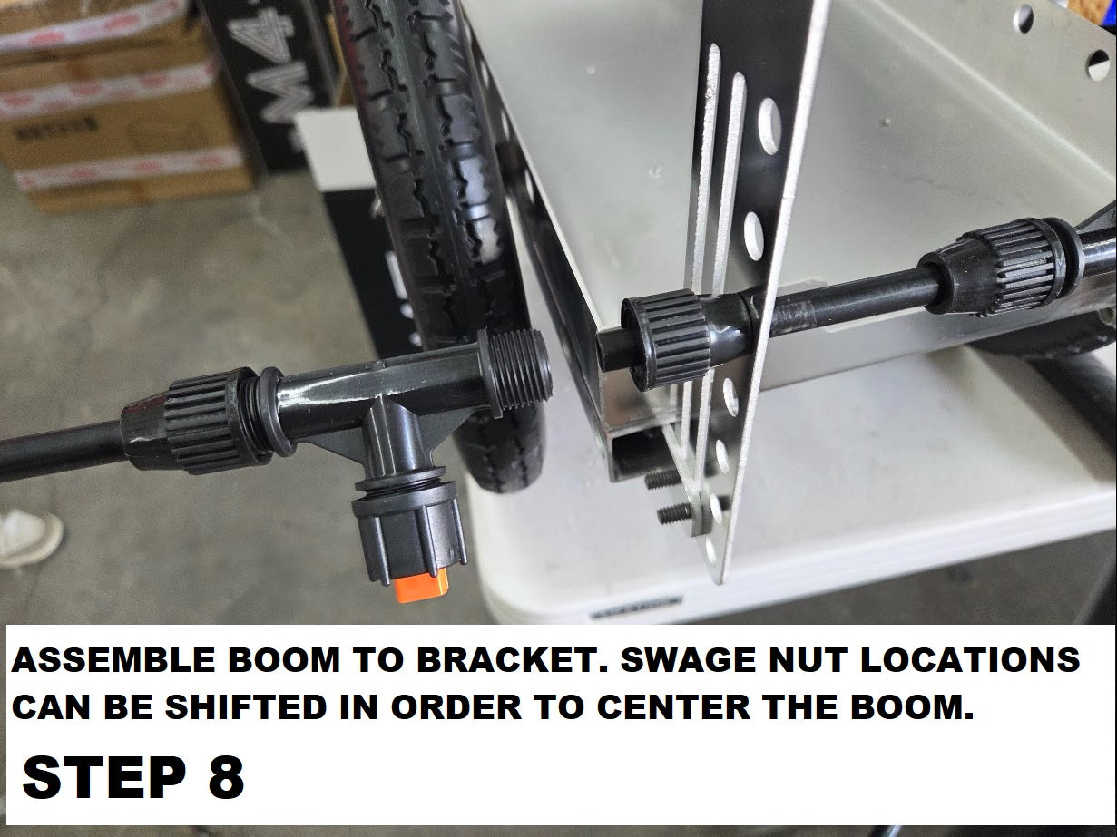 Stainless Steel Pull Cart with Boom Sprayer Option