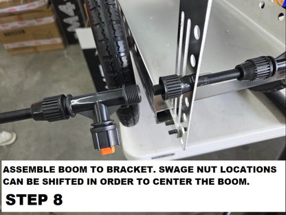 Stainless Steel Pull Cart with Boom Sprayer Option