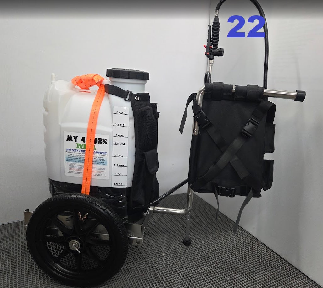 battery powered herbicide sprayer My4Sons M4 Battery Powered Backpack Sprayer