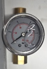 Pressure Gauge (0-150 psi Stainless Steel With Brass M14/18 T Connector)