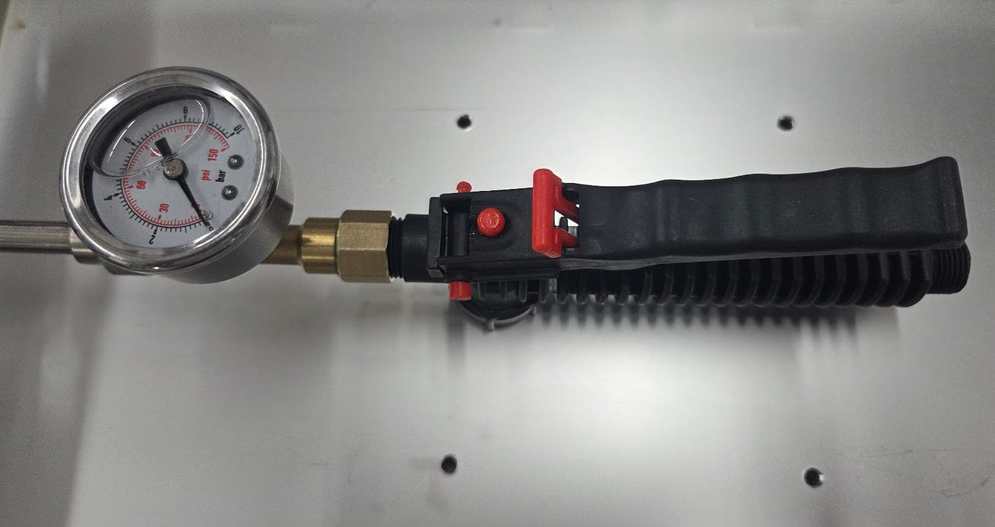 Pressure Gauge (0-150 psi Stainless Steel With Brass M14/18 T Connector)