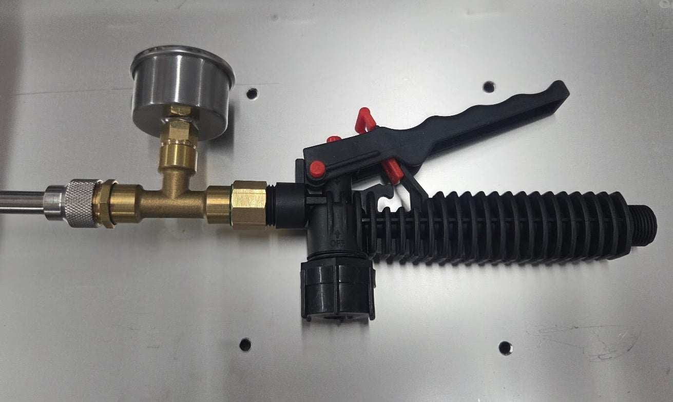 Pressure Gauge (0-150 psi Stainless Steel With Brass M14/18 T Connector)