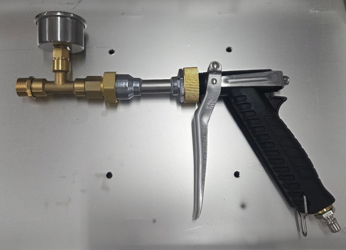 Pressure Gauge (0-150 psi Stainless Steel With Brass M14/18 T Connector)