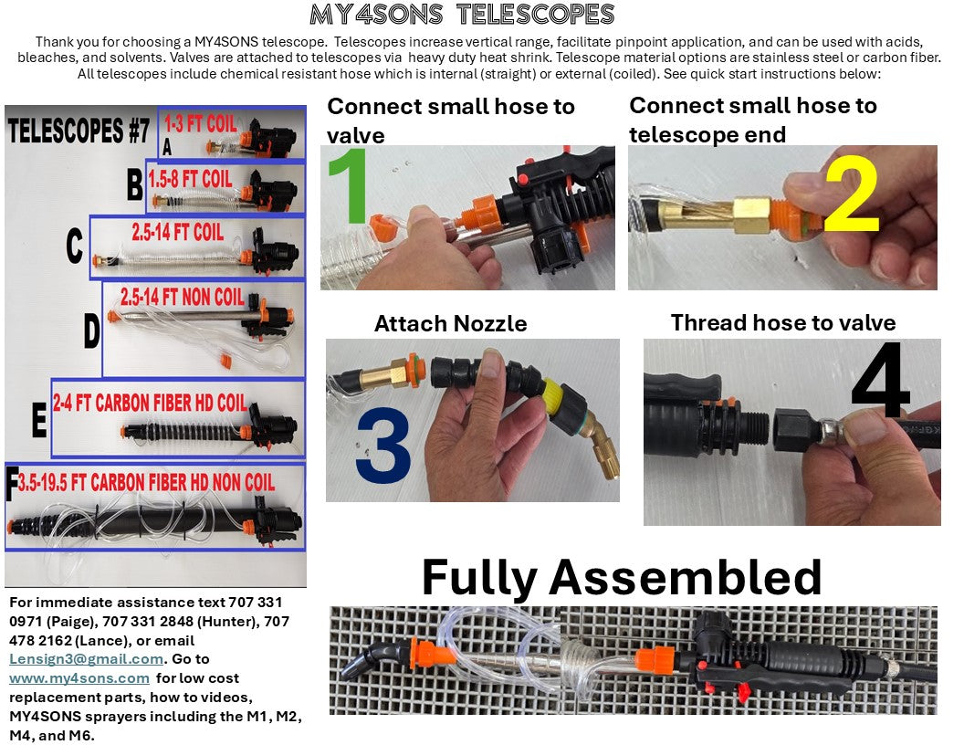 All HD Telescoping Wands (Stainless/Carbon Fiber)
