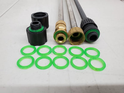 Green PVC Washers ( set of 10)