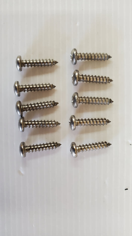 Stainless steel base plate/pump mount screws (10)