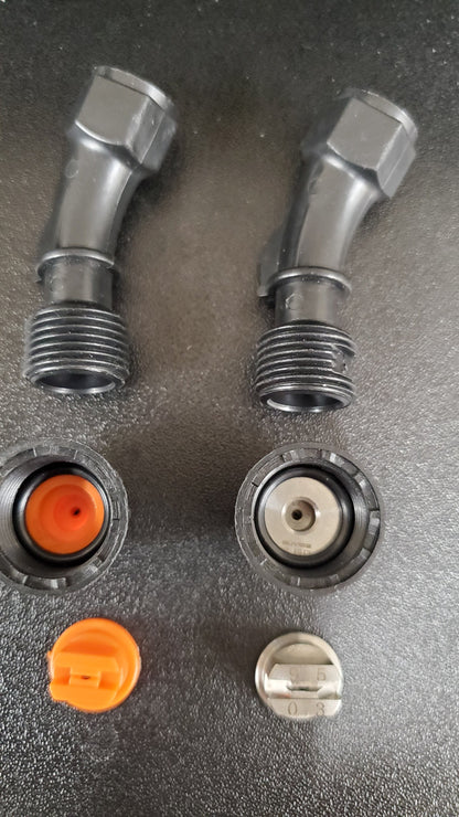 Stainless steel fan tip nozzle insert (95 degrees, 03 flow)