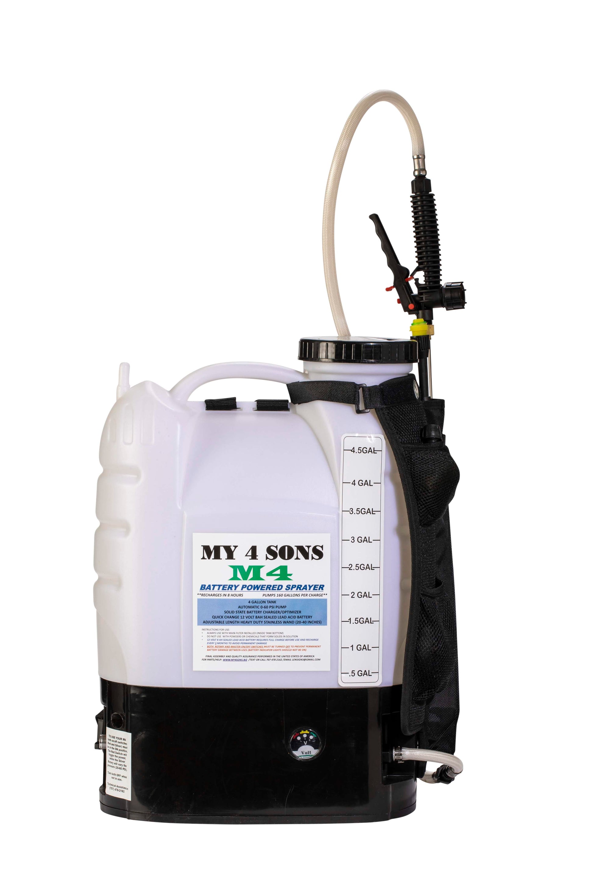 My4Sons M4 Battery Powered Backpack Sprayer With 18-20V Battery Upgrade –  MY4SONS